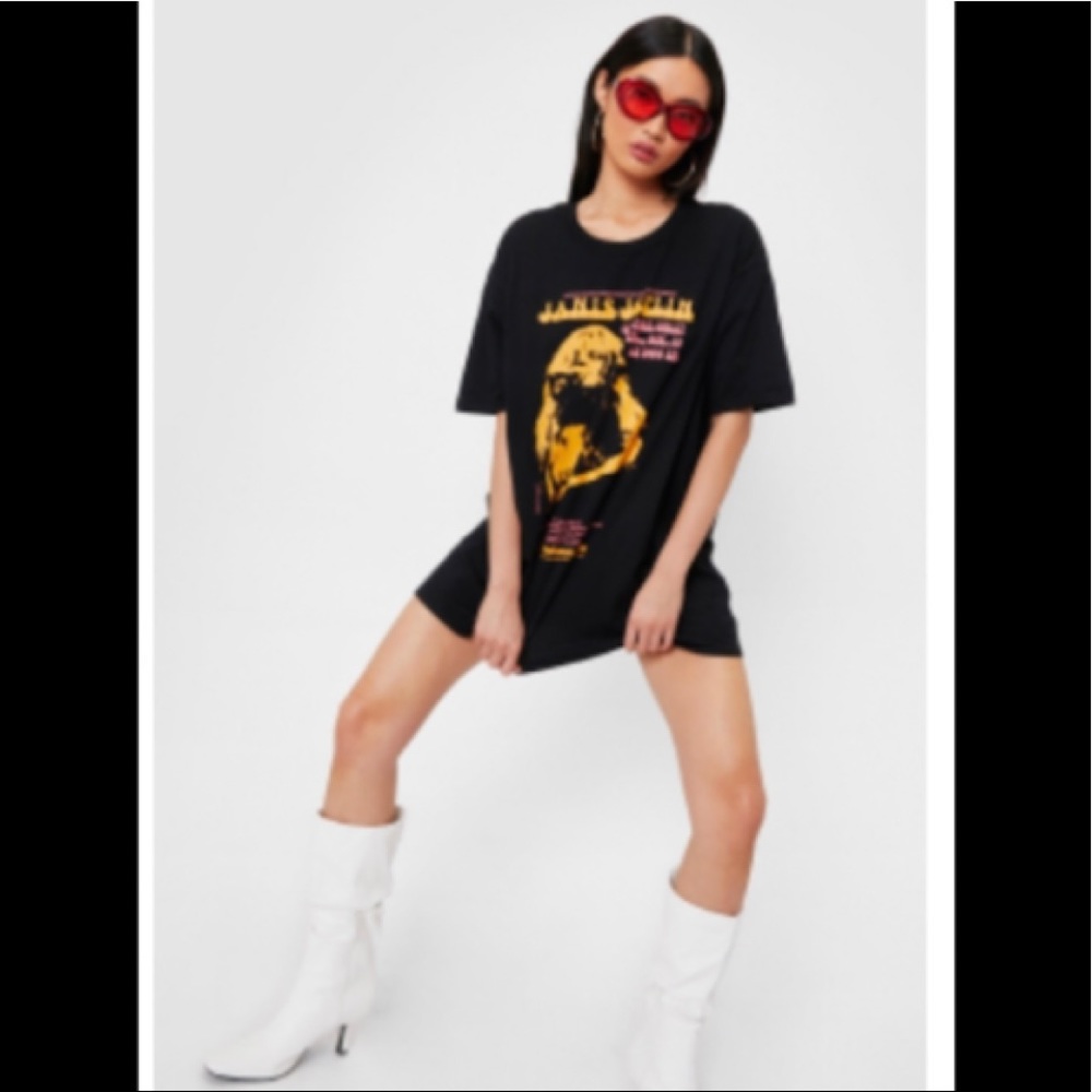 Janis Joplin Graphic Oversized T- shirt